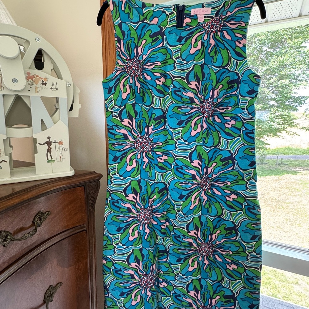 US Size 10: Lilly Pulitzer Floral Midi Shift Dress